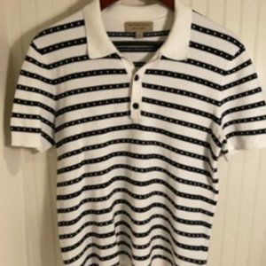 Men's Burberry short sleeve knit sweater - Small